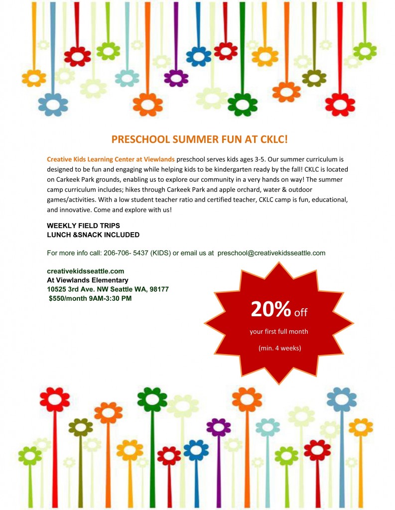 CKLC SUMMER PRESCHOOL