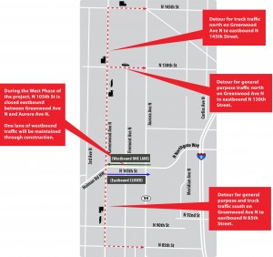 N 105th NE Map