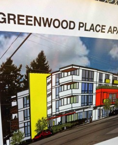 Artist rendering of Greenwood PLace Apartments