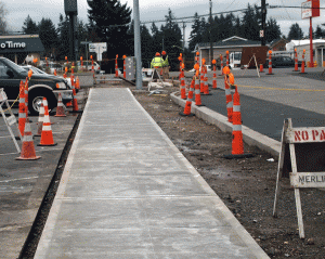 New Sidewalks to Aurora!