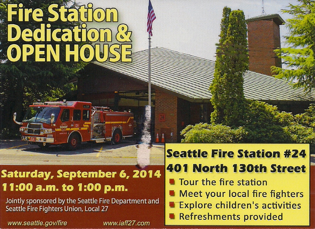 Fire Station Dedication and Open House September 6