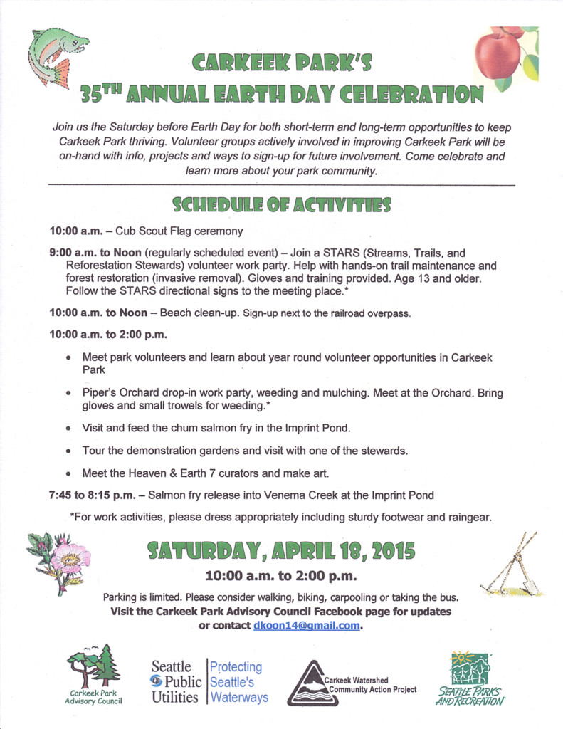 Earth Day 2015 flyer